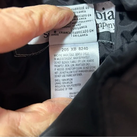 Columbia Boys Snowpants Size 8 Youth Black Pull on Winter - Picture 3 of 5